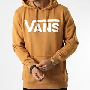 Vans Large Tan Hoodie With White Logo